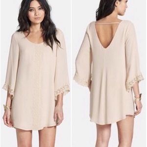 Astr Ivory babydoll dress